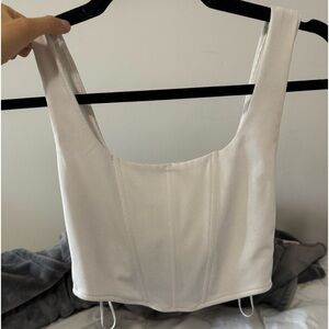Crop top with boning